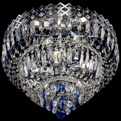Люстра Корона №5 синяя в Сочи Гусь Хрустальный