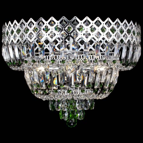 Люстра Корона №5 зеленая в Сочи Гусь Хрустальный