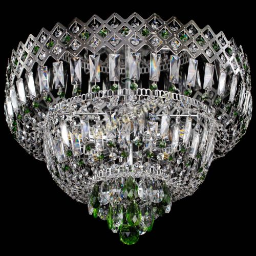 Люстра Корона №5 зеленая в Сочи Гусь Хрустальный