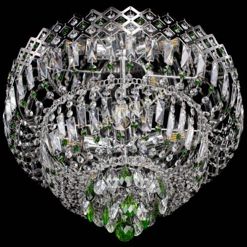 Люстра Корона №5 зеленая в Сочи Гусь Хрустальный