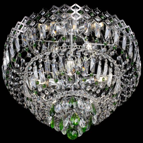 Люстра Корона №5 зеленая в Сочи Гусь Хрустальный