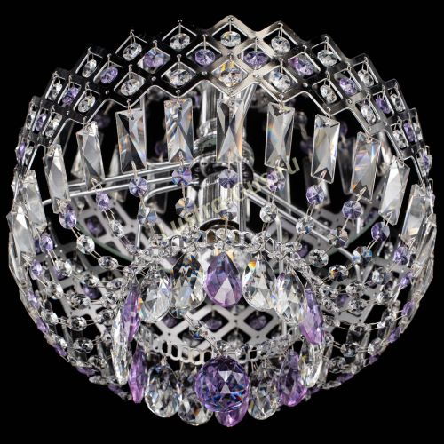 Люстра Корона пластинка №1 фиолетовая в Сочи Гусь Хрустальный