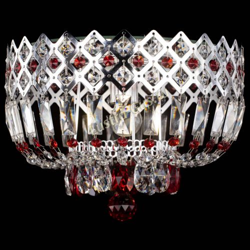Люстра Корона пластинка №1 красная в Сочи Гусь Хрустальный