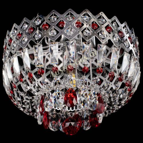 Люстра Корона пластинка №1 красная в Сочи Гусь Хрустальный