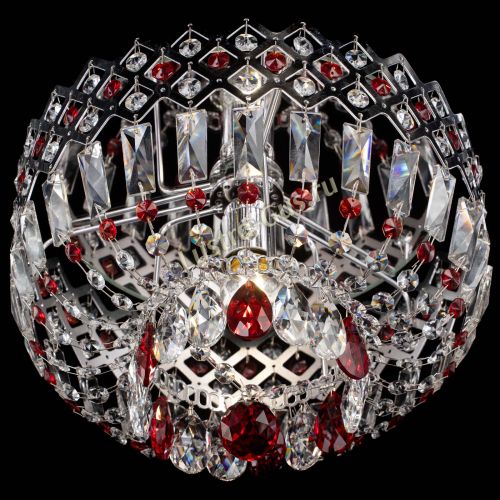 Люстра Корона пластинка №1 красная в Сочи Гусь Хрустальный