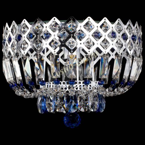 Люстра Корона пластинка №1 синяя в Сочи Гусь Хрустальный