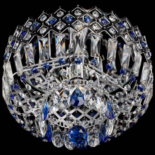 Люстра Корона пластинка №1 синяя в Сочи Гусь Хрустальный