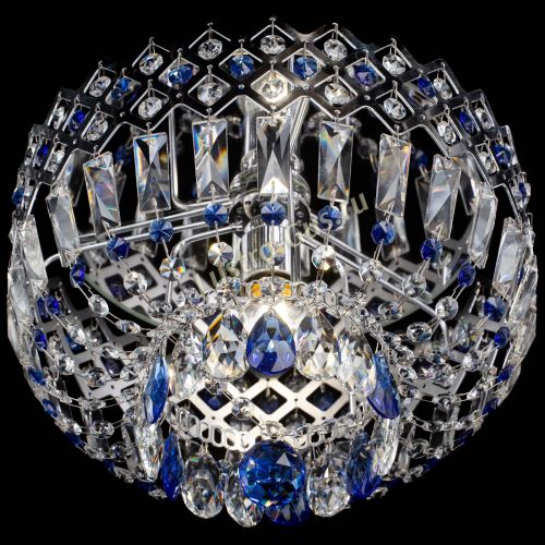 Люстра Корона пластинка №1 синяя в Сочи Гусь Хрустальный