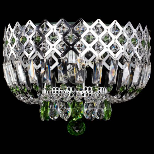 Люстра Корона пластинка №1 зеленая в Сочи Гусь Хрустальный