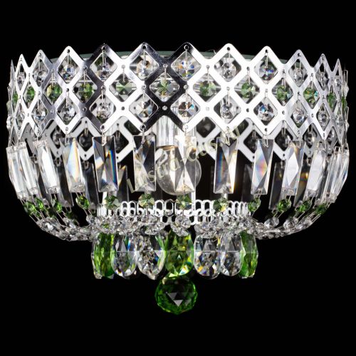 Люстра Корона пластинка №1 зеленая в Сочи Гусь Хрустальный