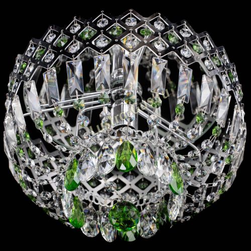 Люстра Корона пластинка №1 зеленая в Сочи Гусь Хрустальный