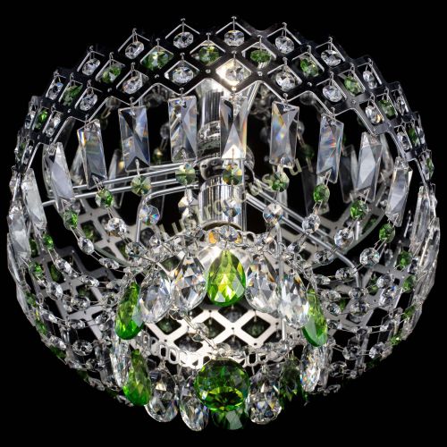 Люстра Корона пластинка №1 зеленая в Сочи Гусь Хрустальный