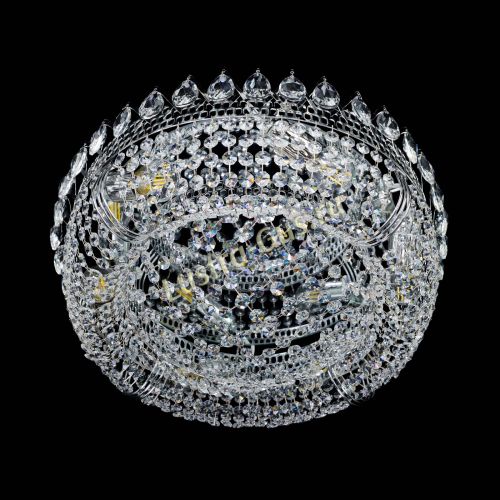 Люстра Корона Сетка 450 мм в Сочи Гусь Хрустальный