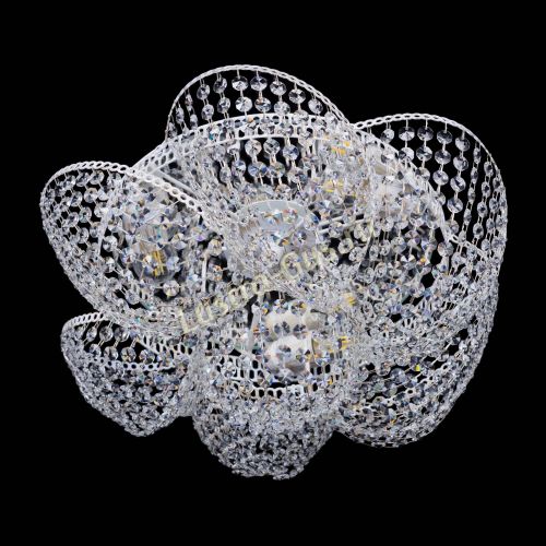 Люстра Космея №3 Белая в Сочи Гусь Хрустальный