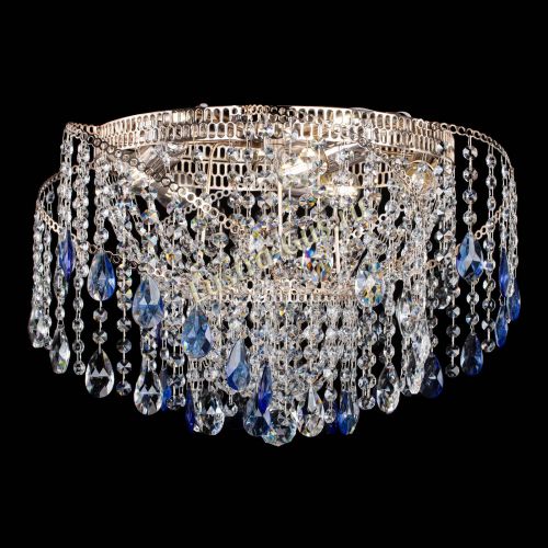 Люстра Космея №4 синяя в Сочи Гусь Хрустальный