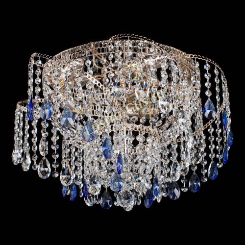 Люстра Космея №4 синяя в Сочи Гусь Хрустальный