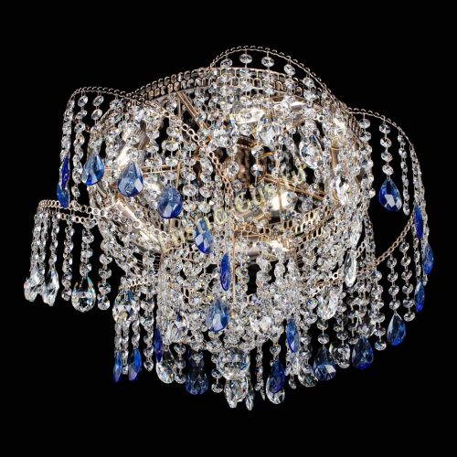 Люстра Космея №4 синяя в Сочи Гусь Хрустальный