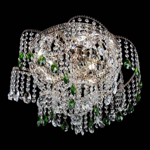 Люстра Космея №4 зеленая в Сочи Гусь Хрустальный