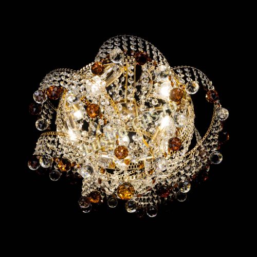 Люстра Космея шар 40 мм чайная в Сочи Гусь Хрустальный