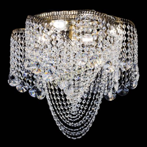 Люстра Космея Водоворот Веер под бронзу в Сочи Гусь Хрустальный