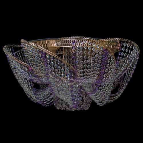 Люстра Космос № 2 фиолетовая в Сочи Гусь Хрустальный