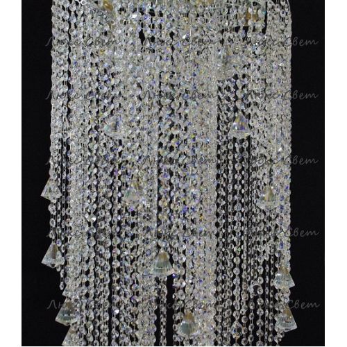 Люстра Космос 5 ламп конус 40 мм длинная  в Сочи Гусь Хрустальный