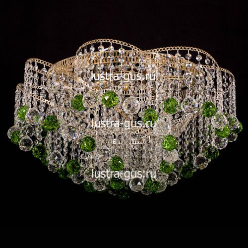 Люстра Космос шар 40 мм зеленая в Сочи Гусь Хрустальный