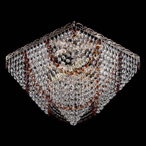 Люстра Квадрат Бриз чайная в Сочи Гусь Хрустальный