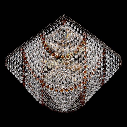 Люстра Квадрат Бриз чайная в Сочи Гусь Хрустальный