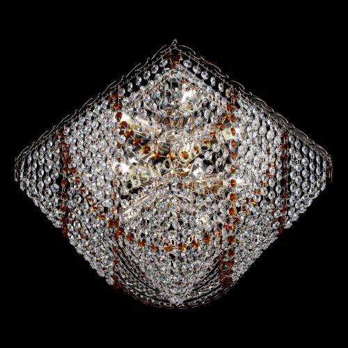 Люстра Квадрат Бриз чайная в Сочи Гусь Хрустальный