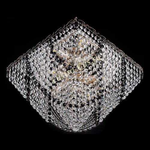 Люстра Квадрат Бриз черная в Сочи Гусь Хрустальный