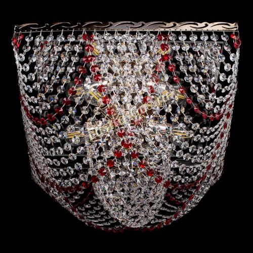 Люстра Квадрат Бриз красная в Сочи Гусь Хрустальный