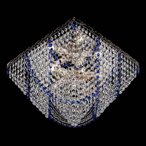 Люстра Квадрат Бриз синяя в Сочи Гусь Хрустальный