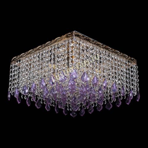 Люстра Квадрат Гамма Дубик цветная в Сочи Гусь Хрустальный