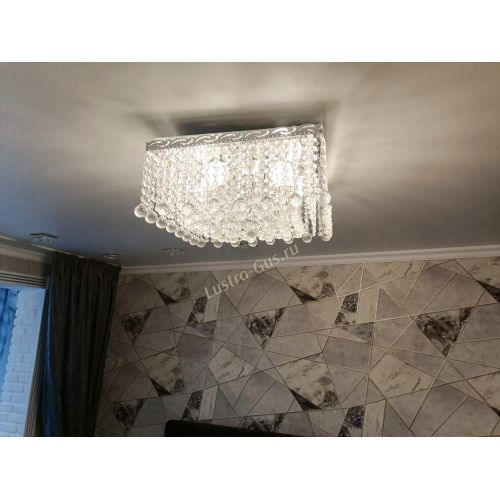 Люстра Квадрат гамма шар 30 мм длинная в Сочи Гусь Хрустальный