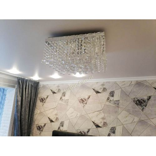 Люстра Квадрат гамма шар 30 мм длинная в Сочи Гусь Хрустальный