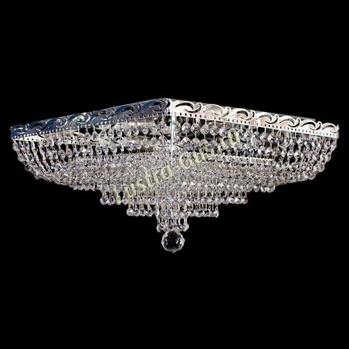 Люстра Квадрат Капель в Сочи Гусь Хрустальный