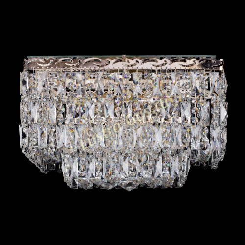 Люстра Квадрат Каскад с пластинками в Сочи Гусь Хрустальный