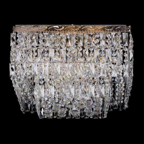 Люстра Квадрат Каскад с пластинками в Сочи Гусь Хрустальный