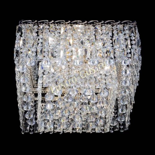 Люстра Квадрат Каскад с пластинками в Сочи Гусь Хрустальный