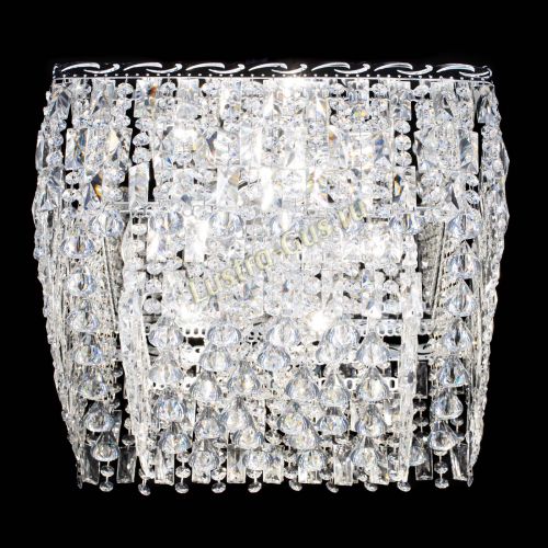 Люстра Квадрат Каскад с пластинками в Сочи Гусь Хрустальный