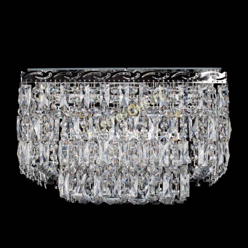 Люстра Квадрат Каскад с пластинками в Сочи Гусь Хрустальный