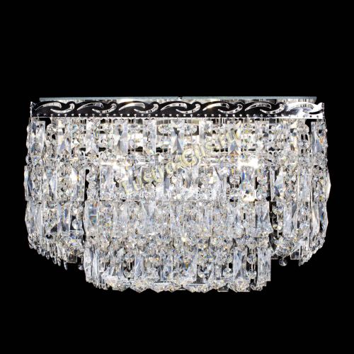 Люстра Квадрат Каскад с пластинками в Сочи Гусь Хрустальный