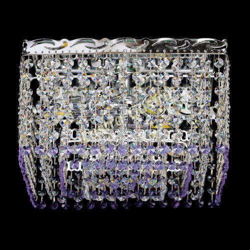 Люстра Квадрат Оптикон фиолетовая в Сочи Гусь Хрустальный