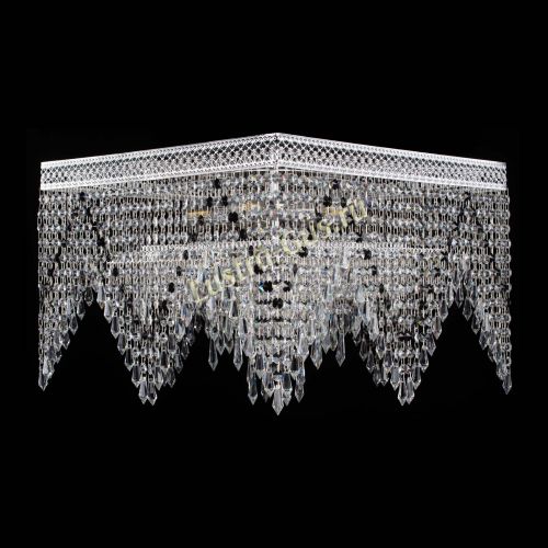 Люстра Квадрат Венеция уголки №5 черная в Сочи Гусь Хрустальный