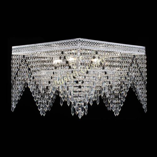 Люстра Квадрат Венеция уголки №5 черная в Сочи Гусь Хрустальный