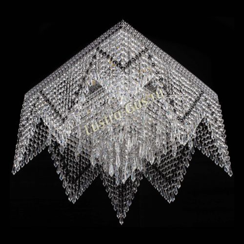 Люстра Квадрат Венеция уголки №5 черная в Сочи Гусь Хрустальный