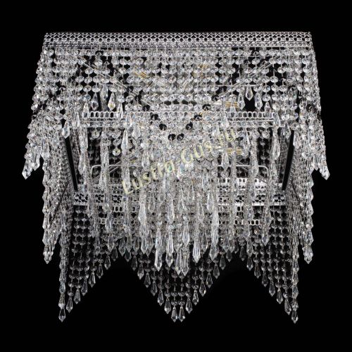 Люстра Квадрат Венеция уголки №5 черная в Сочи Гусь Хрустальный