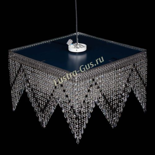 Люстра Квадрат Венеция уголки №5 черная в Сочи Гусь Хрустальный