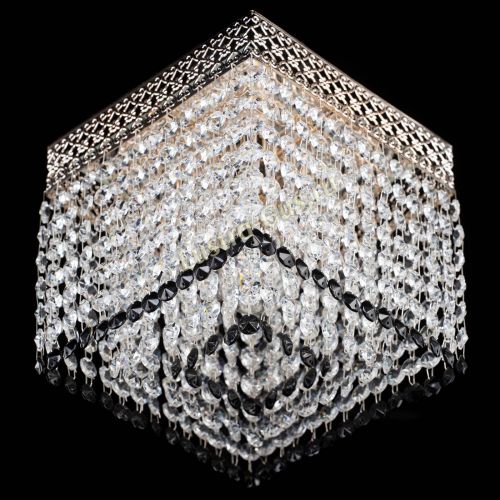 Люстра Квадрат Венеция №1 черная в Сочи Гусь Хрустальный